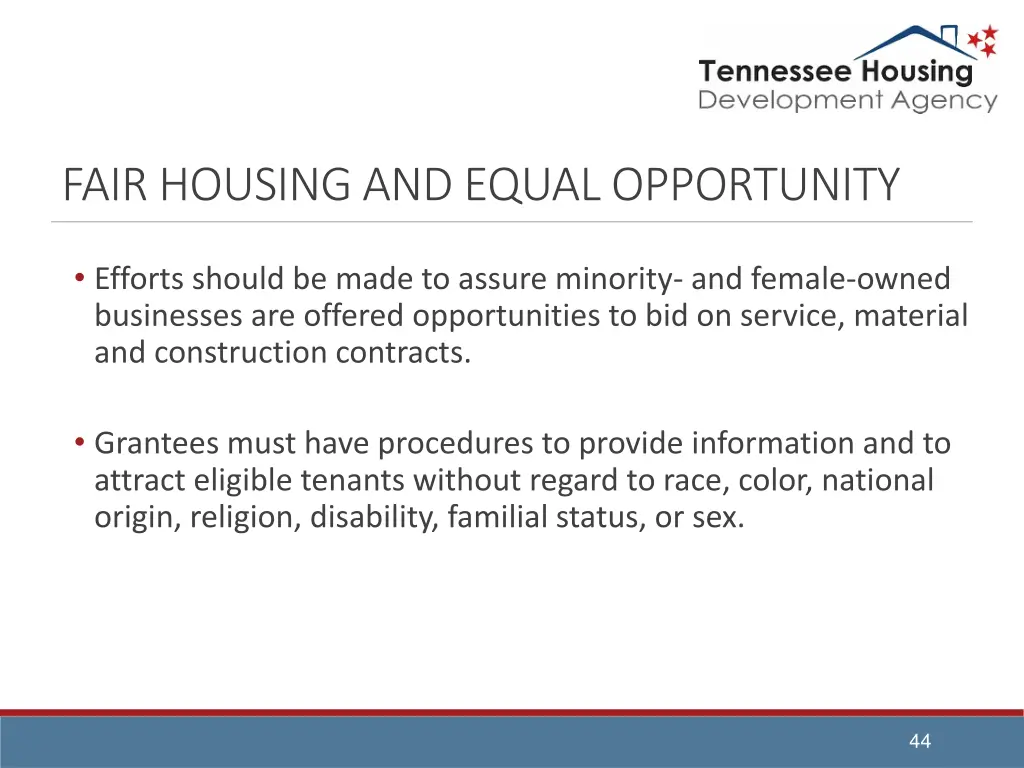 fair housing and equal opportunity 1