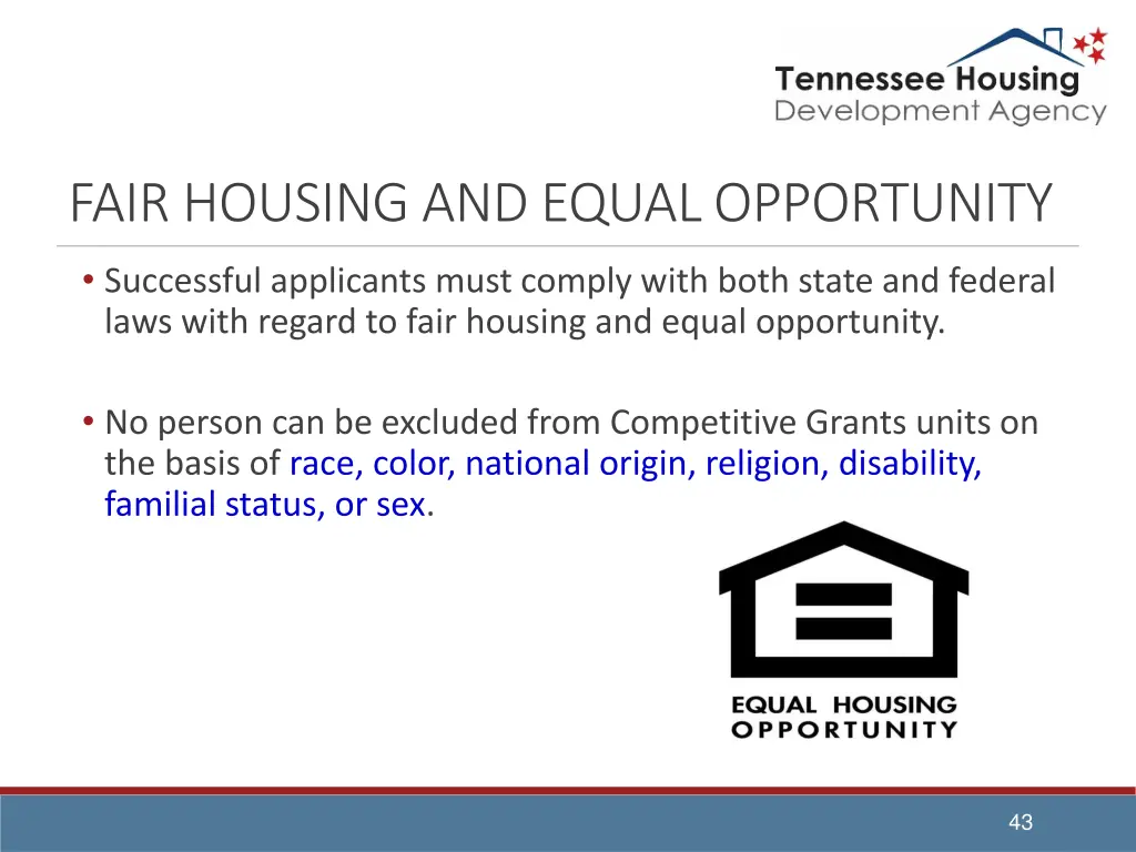fair housing and equal opportunity