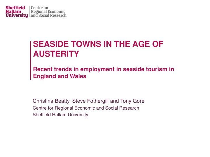 seaside towns in the age of austerity