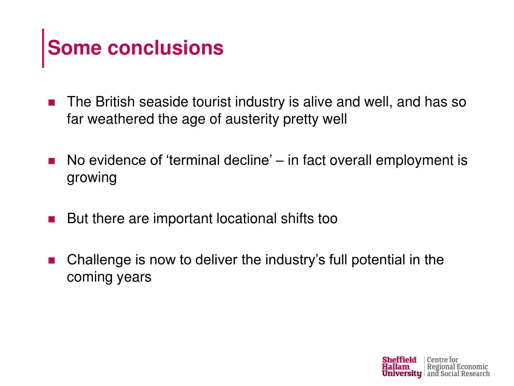 some conclusions