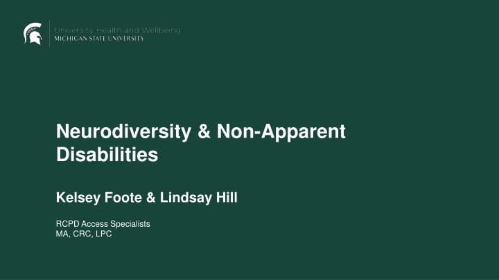 neurodiversity non apparent disabilities