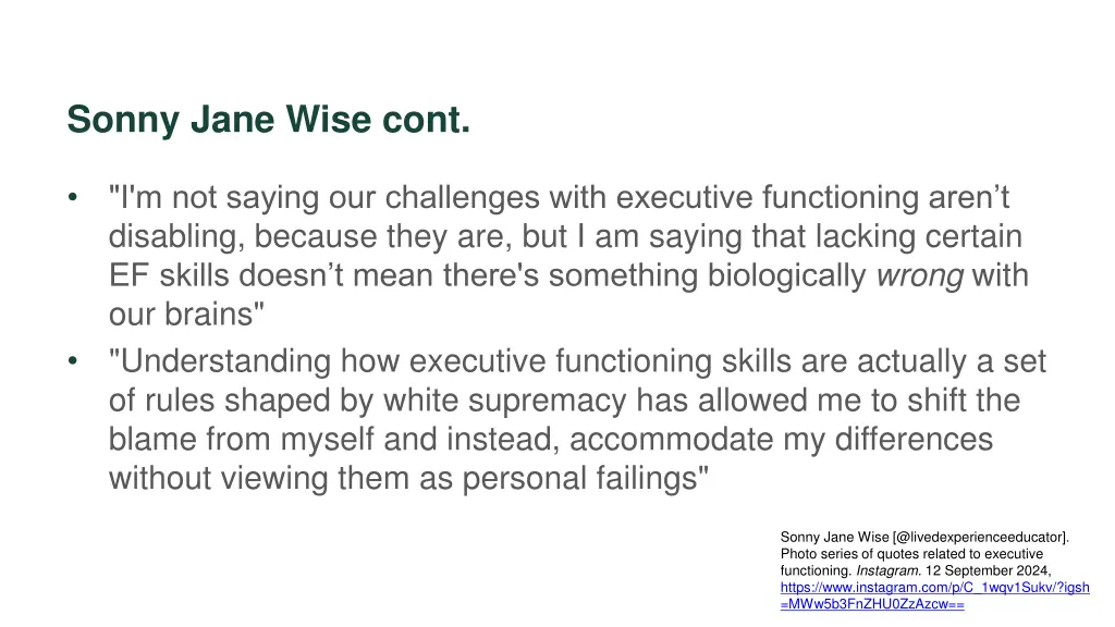 sonny jane wise cont