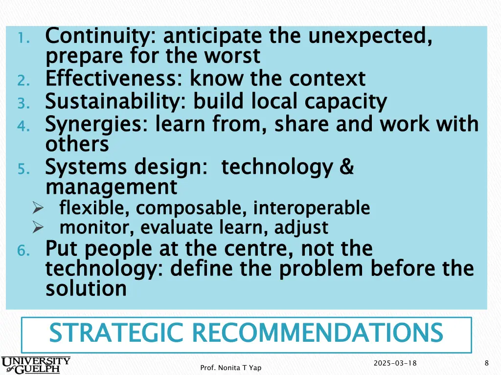 1 continuity anticipate the unexpected prepare
