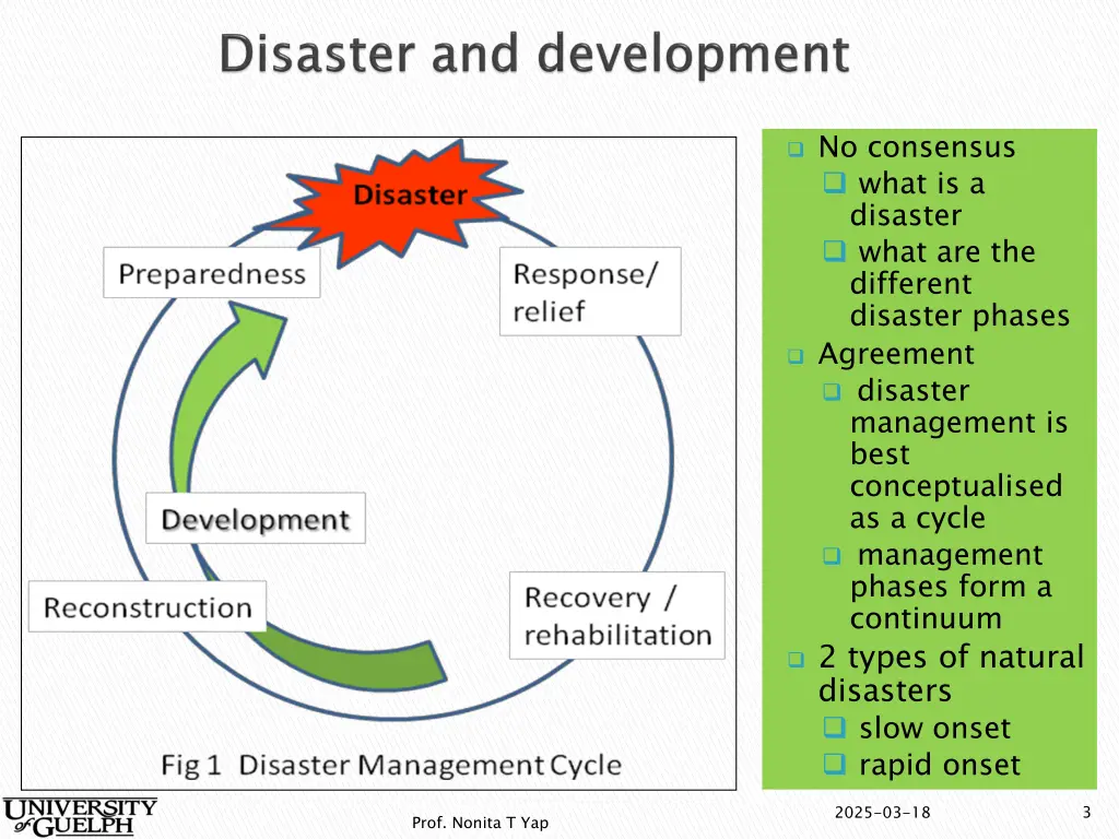 no consensus what is a disaster what