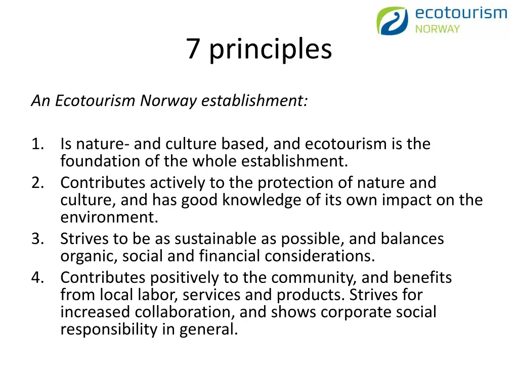 7 principles