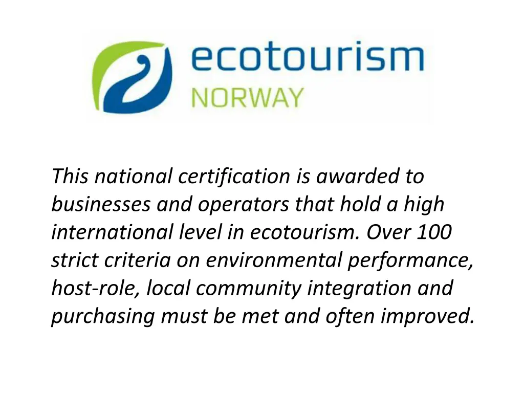 this national certification is awarded