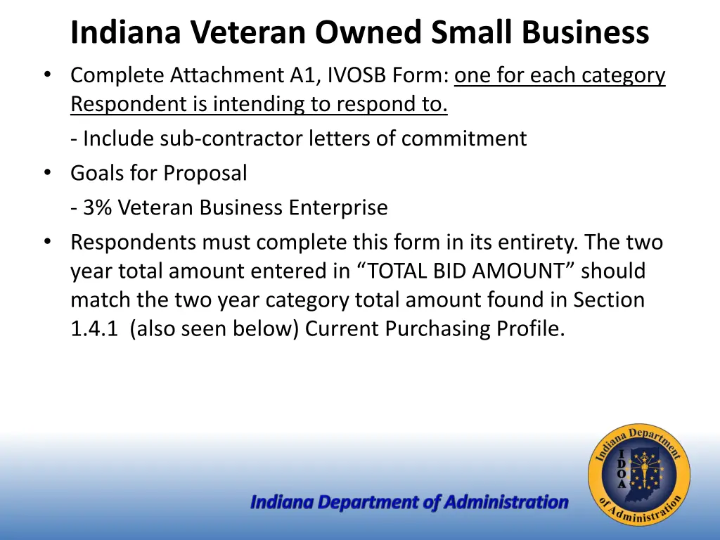 indiana veteran owned small business complete