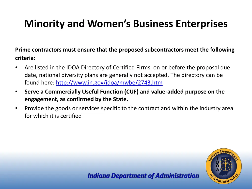 minority and women s business enterprises 2