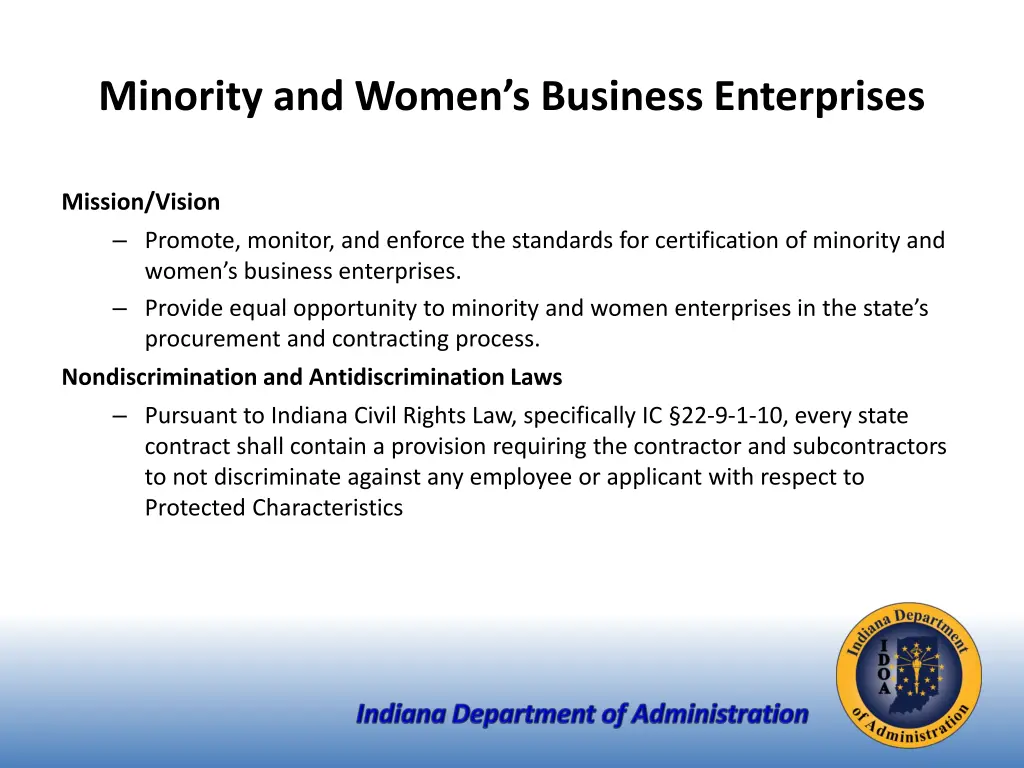 minority and women s business enterprises