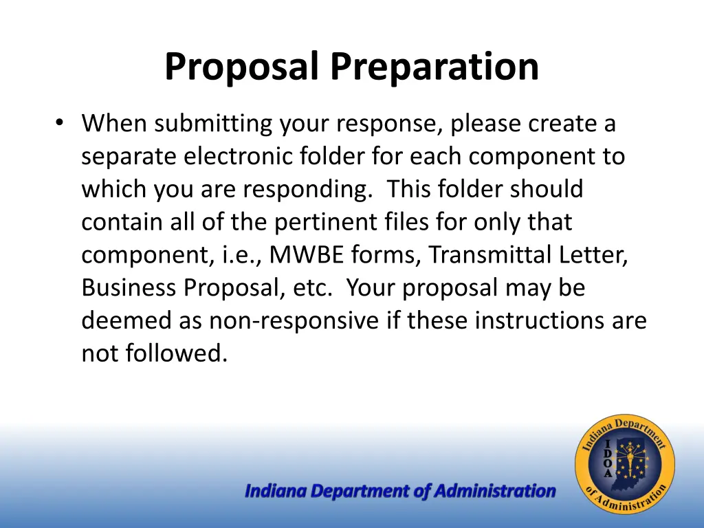 proposal preparation