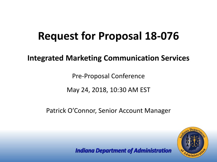 request for proposal 18 076