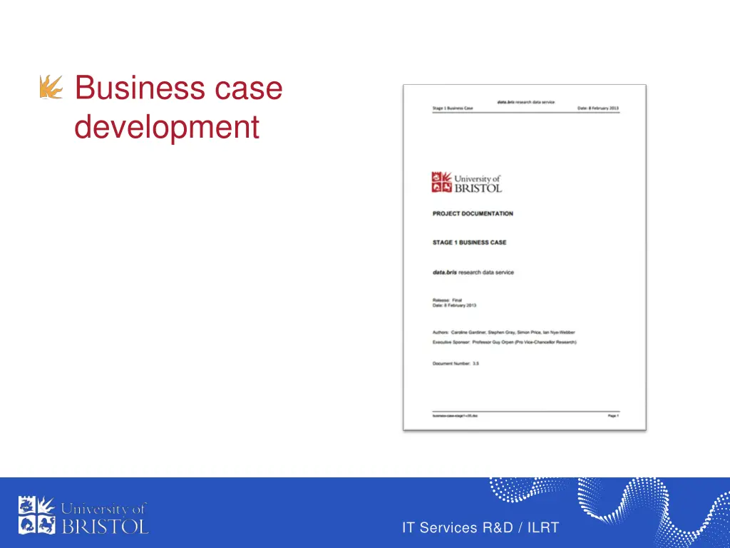 business case development