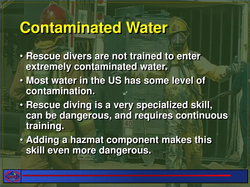 contaminated water