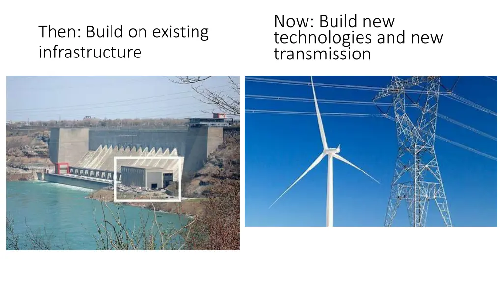 now build new technologies and new transmission