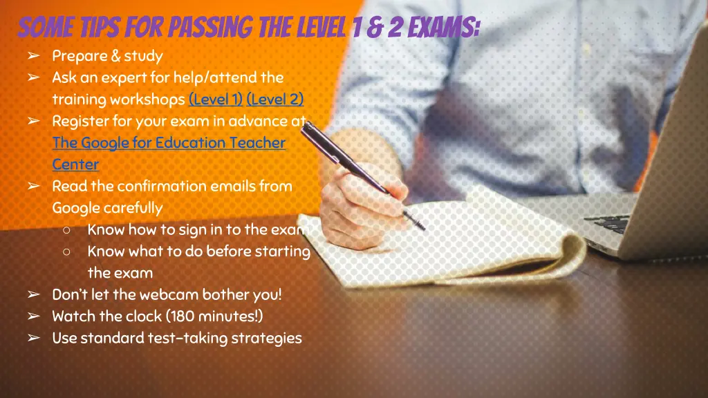 some tips for passing the level 1 2 exams prepare