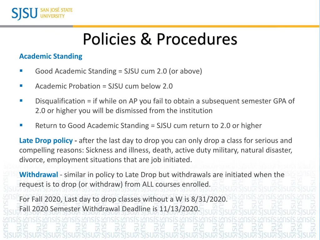 policies procedures