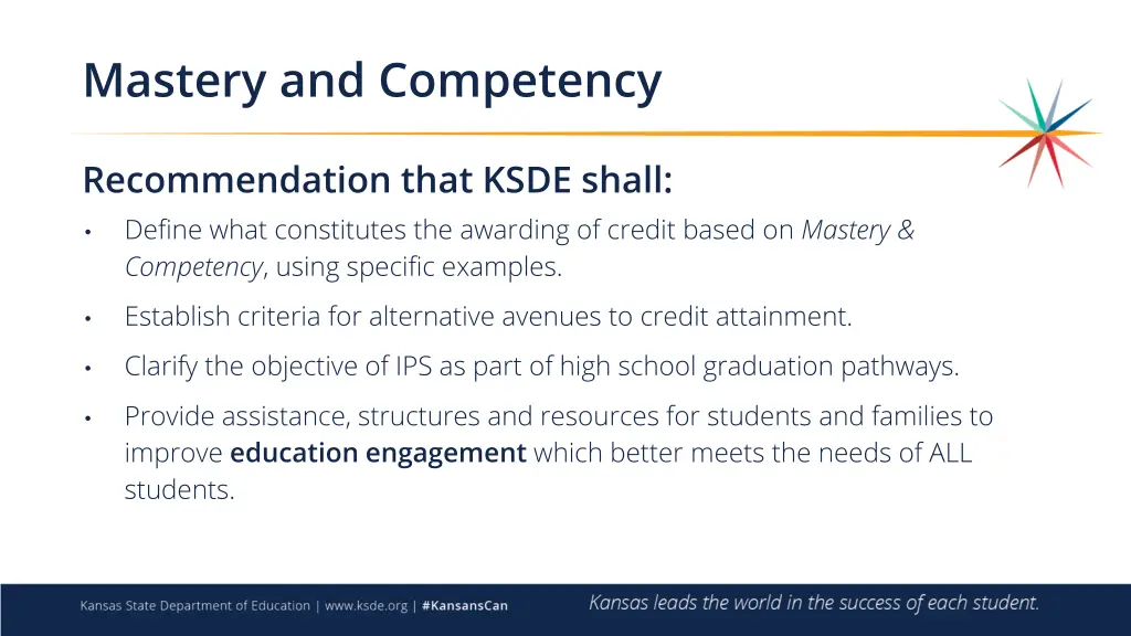 mastery and competency