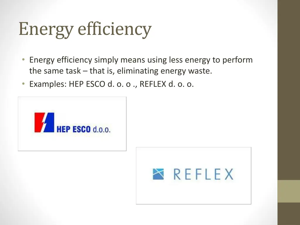 energy efficiency