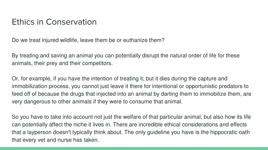 ethics in conservation 1