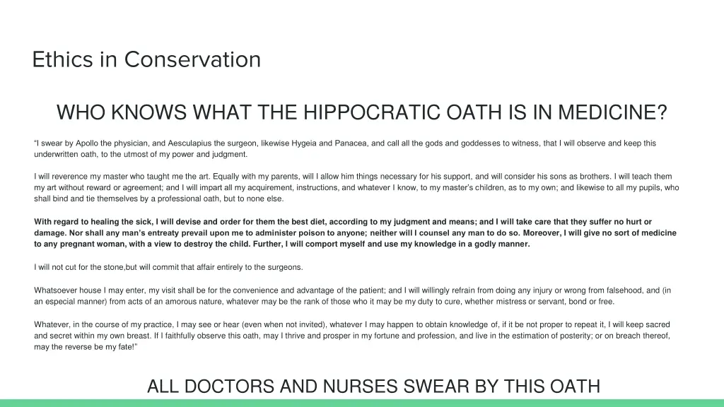 ethics in conservation 2
