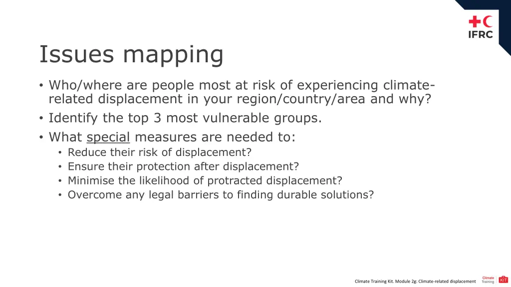 issues mapping