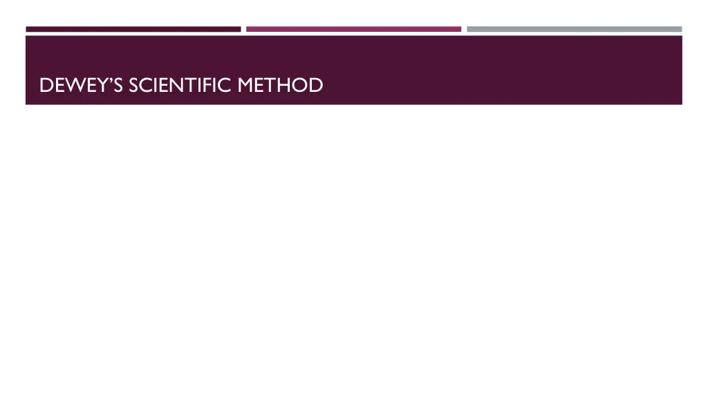 dewey s scientific method