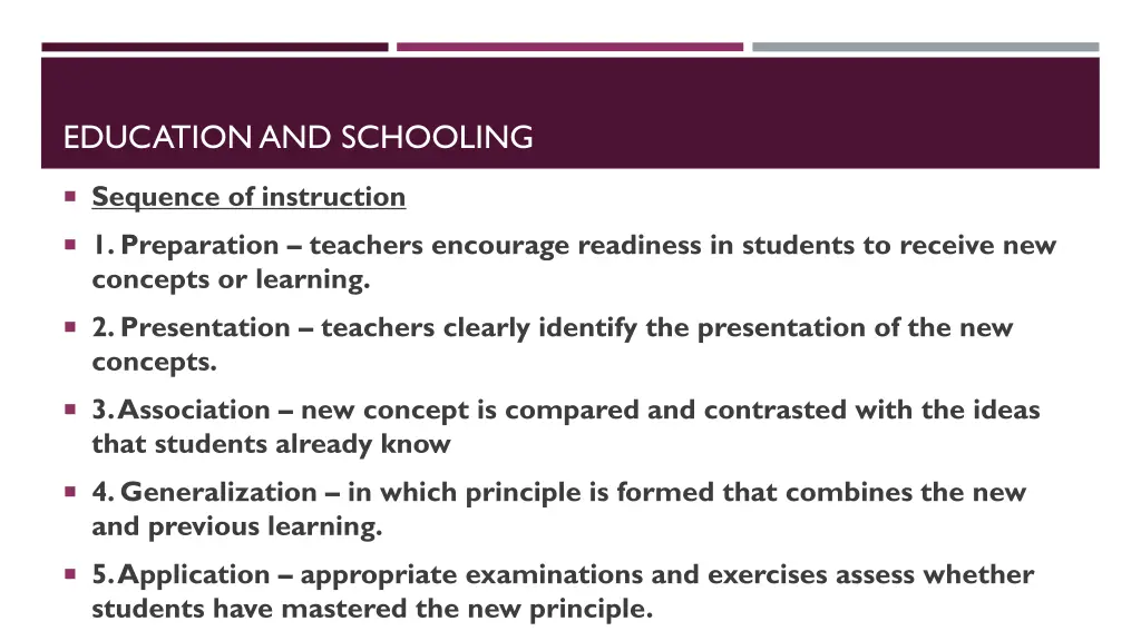 education and schooling 1