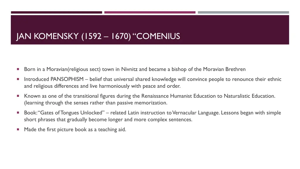 jan komensky 1592 1670 comenius 1