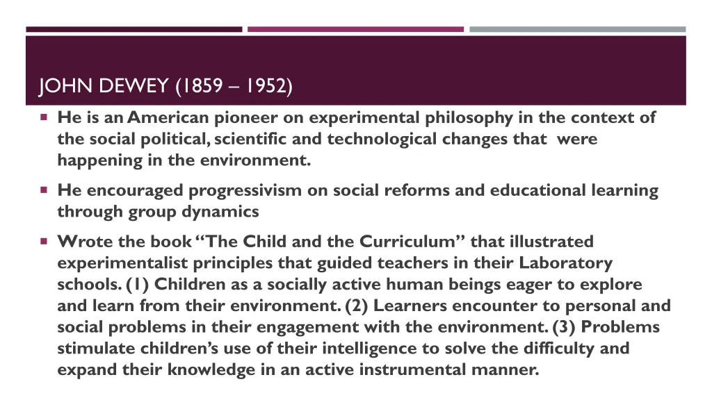john dewey 1859 1952 1