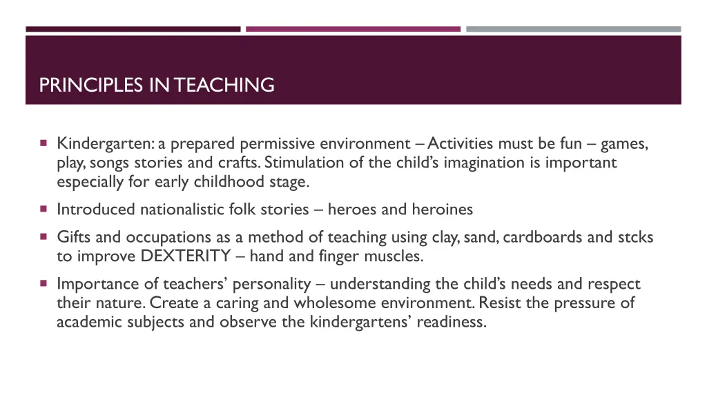 principles in teaching