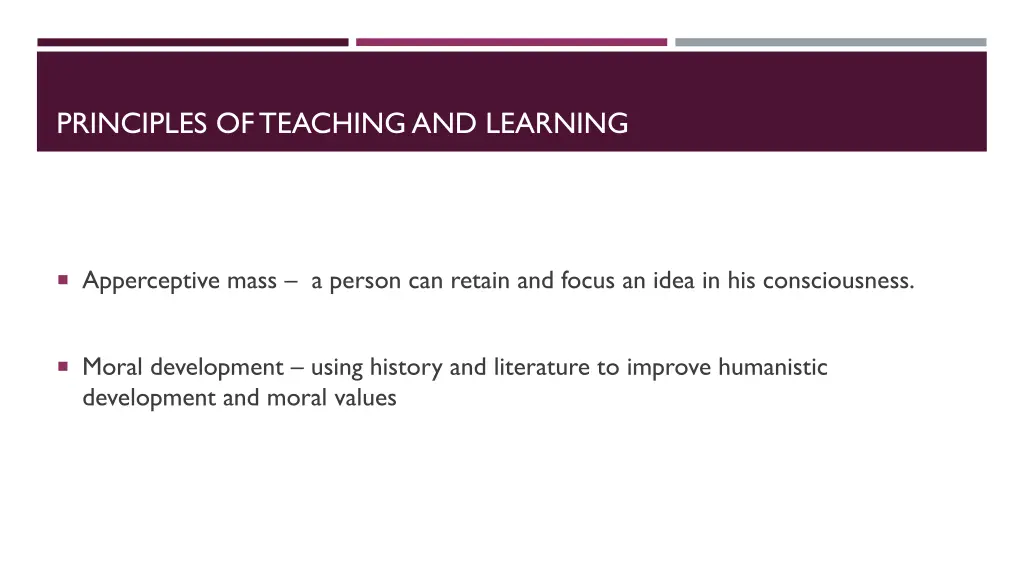 principles of teaching and learning 1