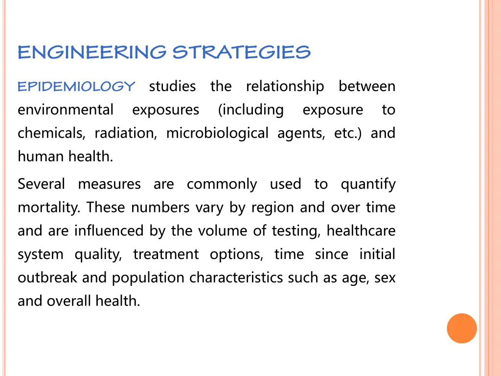 studies exposures
