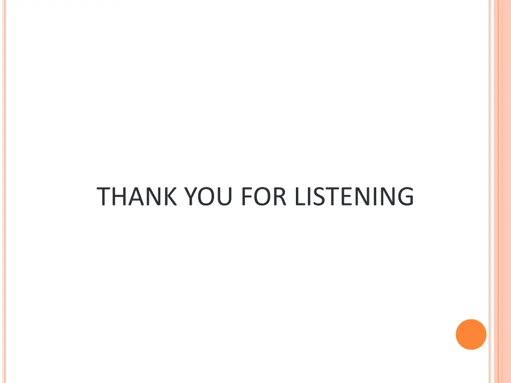 thank you for listening