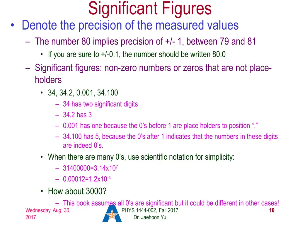significant figures