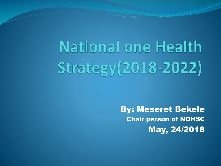 by meseret bekele chair person of nohsc