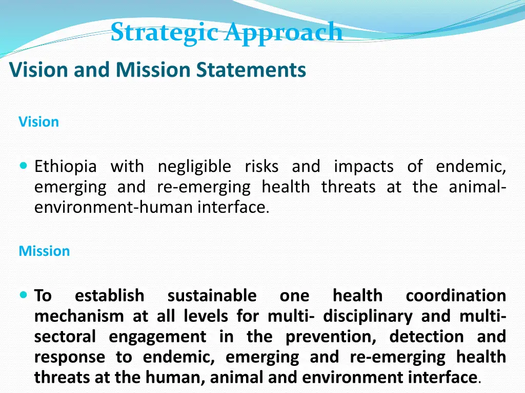 strategic approach