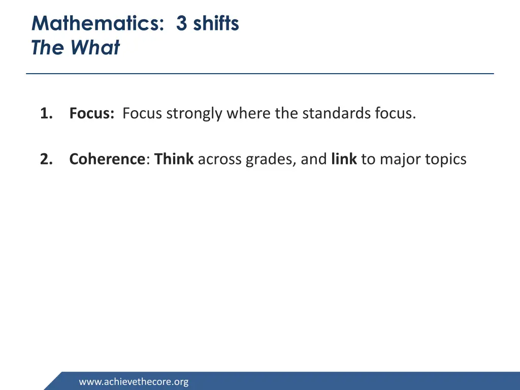 mathematics 3 shifts the what 1