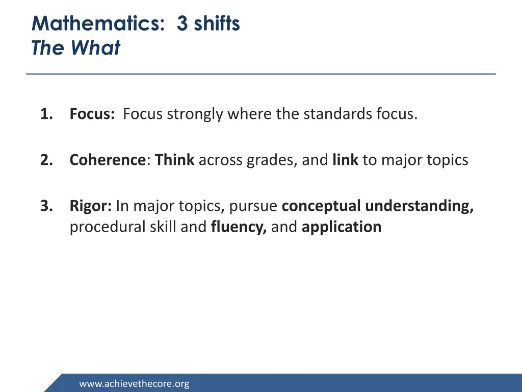 mathematics 3 shifts the what 2