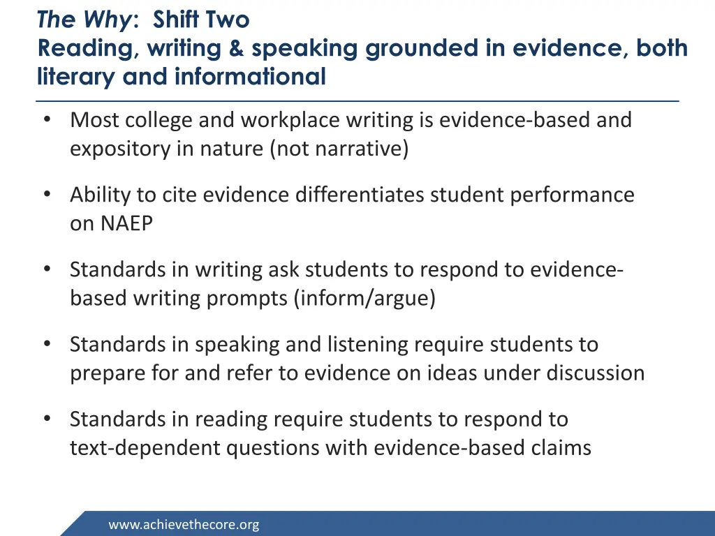 the why shift two reading writing speaking