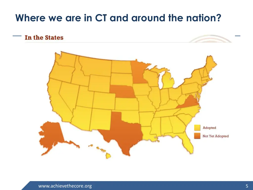 where we are in ct and around the nation