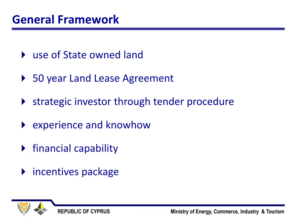 general framework