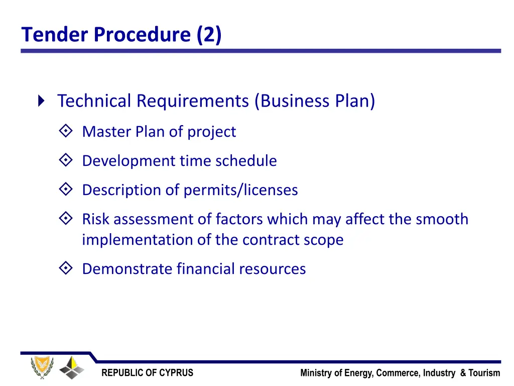 tender procedure 2
