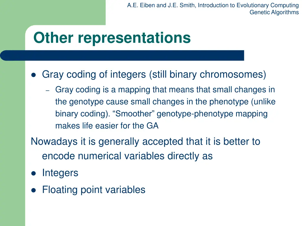 a e eiben and j e smith introduction 19