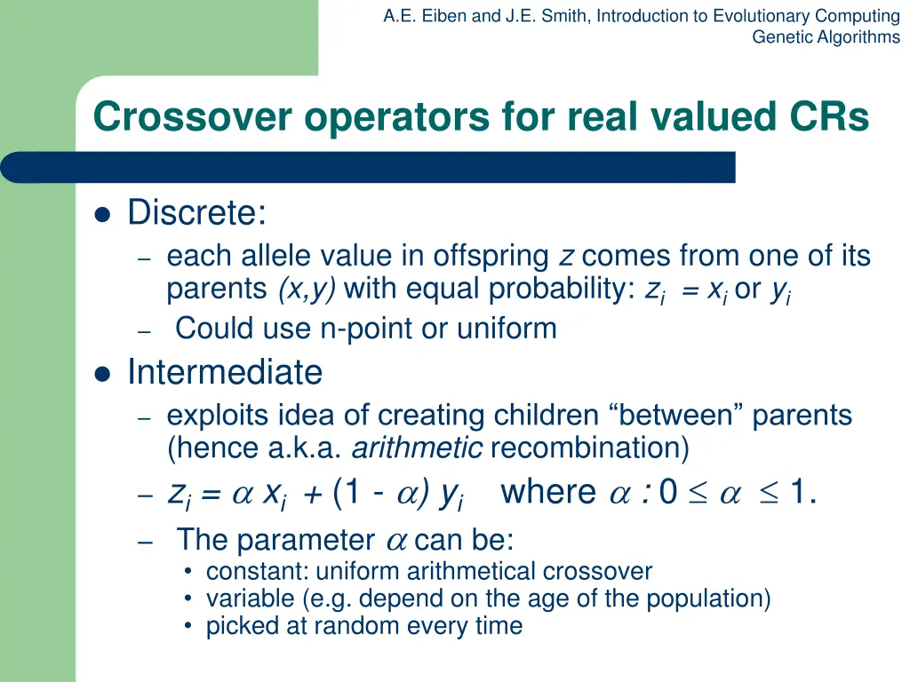 a e eiben and j e smith introduction 25