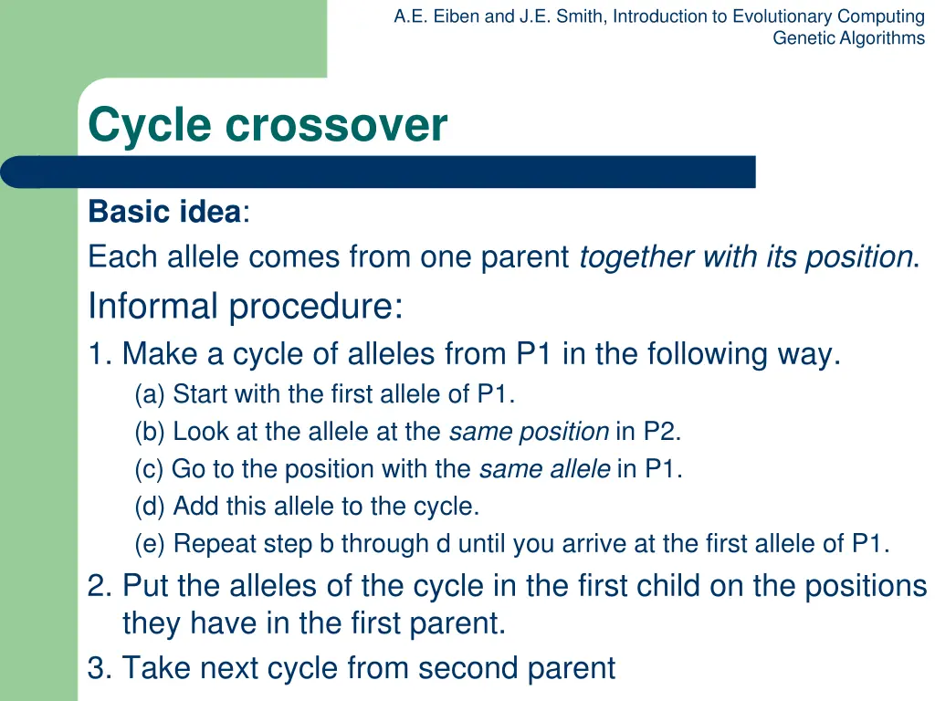 a e eiben and j e smith introduction 41