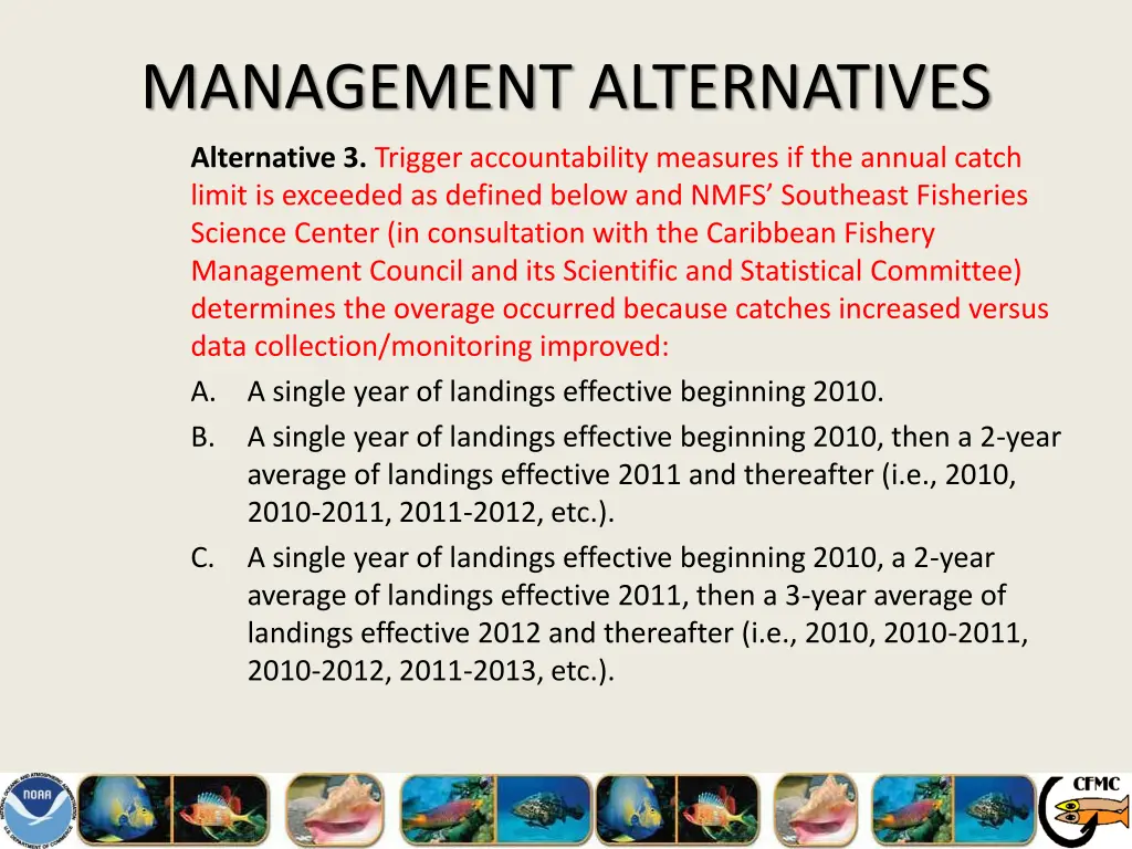 management alternatives 23
