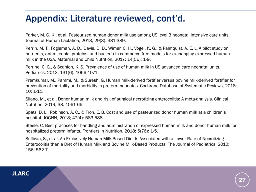 appendix literature reviewed cont d 1