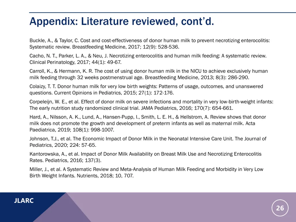 appendix literature reviewed cont d
