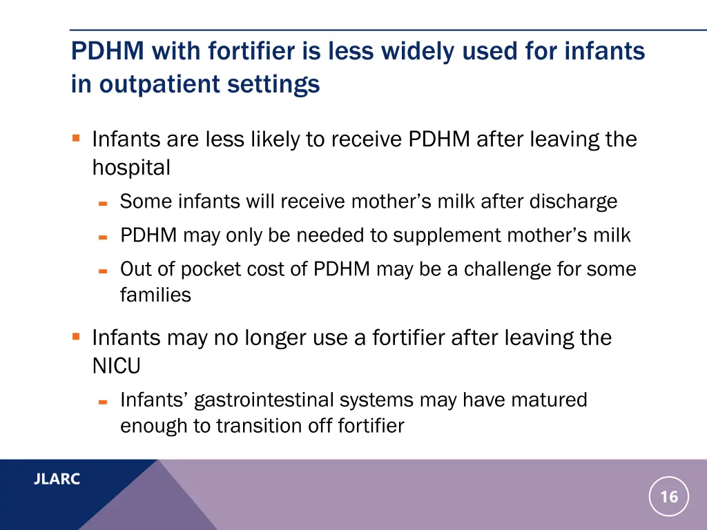 pdhm with fortifier is less widely used