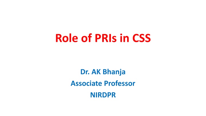 role of pris in css